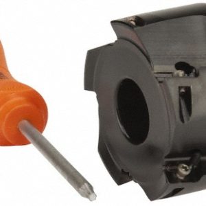 KENNAMETAL 2" Cut Diam, 3/4" Arbor Hole Diam, 0.389" Max Depth, Indexable Square-Shoulder Face Mill 3745041