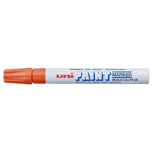 UNI-BALL Paint Pen: Red, Oil Base, Bullet Tip 63602
