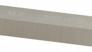 CLEVELAND Tool Bit Blank: 3/8" Wide, 3/8" High, 3" Long, M2 High-Speed Steel, Square C44516