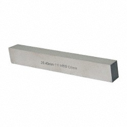 CLEVELAND Tool Bit Blank: 1" Wide, 1" High, 7" Long, M2 High-Speed Steel, Square C44528