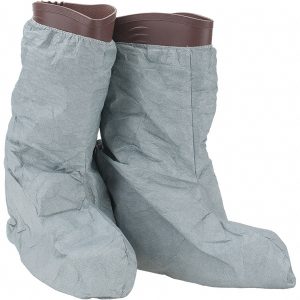 DUPONT Boot Cover: Size Universal, Non Chemical-Resistant, Tyvek, Gray FC454SGY00010000