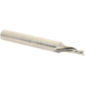 ACCUPRO Spiral Router Bit: 0.125" Dia, 0.25" LOC, 1/4" Shank Dia, Downcut 71177273