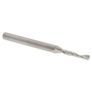 ACCUPRO Spiral Router Bit: 2 mm Dia, 10 mm LOC, 3 mm Shank Dia, Upcut 71177430