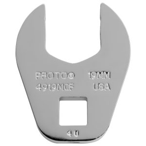 PROTO Open End Crowfoot Wrench: J4919MCF