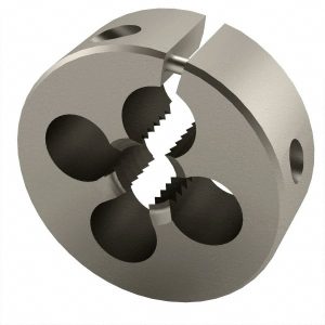 CLE-LINE Round Die: M10x1.5, 1" OD, High Speed Steel C65824