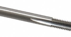 CLEVELAND M3.5x0.60 Taper RH 6H D4 Bright High Speed Steel 3-Flute Straight Flute Hand Tap C54203