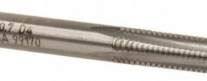 CLEVELAND M4x0.70 Taper RH 6H D4 Bright High Speed Steel 4-Flute Straight Flute Hand Tap C54246