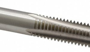 CLEVELAND M10x1.50 Taper RH 6H D6 Bright High Speed Steel 4-Flute Straight Flute Hand Tap C54624