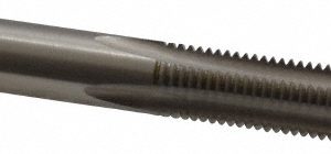 CLEVELAND M8x1.00 Plug RH D5 Bright High Speed Steel 4-Flute Straight Flute Hand Tap C54537