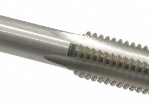 CLEVELAND M14x2.00 Plug RH 6H D7 Bright High Speed Steel 4-Flute Straight Flute Hand Tap C54756