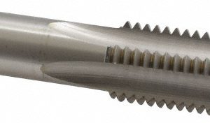 CLEVELAND M24x3.00 Plug RH 6H D8 Bright High Speed Steel 4-Flute Straight Flute Hand Tap C54908