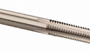 CLEVELAND M4x0.70 Bottoming RH 6H D4 Bright High Speed Steel 3-Flute Straight Flute Hand Tap C54248