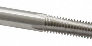 CLEVELAND M6x1.00 Bottoming RH 6H D5 Bright High Speed Steel 4-Flute Straight Flute Hand Tap C54415