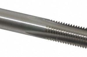 CLEVELAND M8x1.00 Bottoming RH D5 Bright High Speed Steel 4-Flute Straight Flute Hand Tap C54538