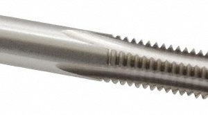 CLEVELAND M8x1.25 Bottoming RH 6H D5 Bright High Speed Steel 4-Flute Straight Flute Hand Tap C54548
