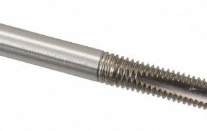 CLEVELAND Spiral Point Tap: M4 x 0.7, Metric Coarse, 2 Flutes, Plug, 6H, High Speed Steel, Bright Finish C57080