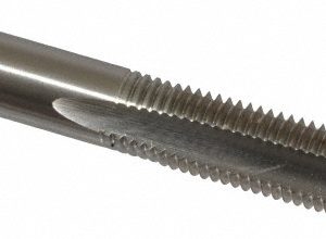 CLEVELAND Spiral Point Tap: M10 x 1.25, Metric Fine, 3 Flutes, Plug, 6H, High Speed Steel, Bright Finish C57187