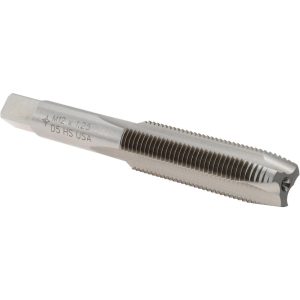 CLEVELAND Spiral Point Tap: M12 x 1.25, Metric Fine, 3 Flutes, Plug, 6H, High Speed Steel, Bright Finish C57199