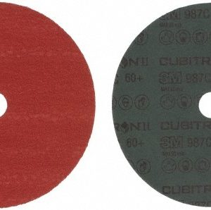 3M Fiber Disc: 7" Disc Dia, 7/8" Hole, Arbor Hole, 60 Grit, Premium Ceramic Alumina 7000148158