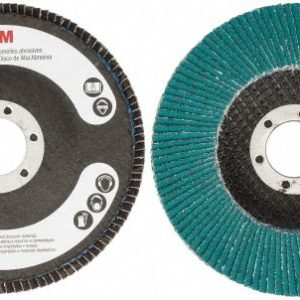 3M Flap Disc: 7/8" Hole, 80 Grit, Zirconia Alumina, Type 27 7010308898