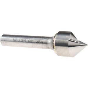 KEO Countersink: 3/4" Head Dia, 90.00 deg Included Angle, 1 Flute, Solid Carbide, Right Hand Cut 919-000-961