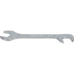 FACOM Extra Thin Open End Wrench: Double End Head, 14 mm, Double Ended 34.14