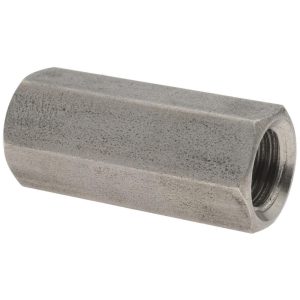 COUPLING NUT SUPPLY M12x1.75 Metric Coarse, 1-1/2" OAL Stainless Steel Standard Coupling Nut 204597