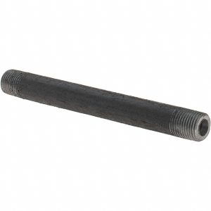 ANVIL Black Pipe Nipple: 1/8" Dia x 3-1/2" Long, Schedule 80 0330501206