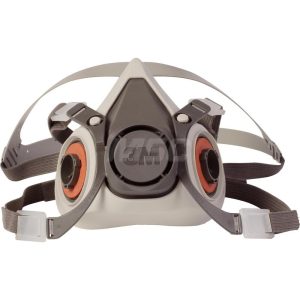 3M Half Facepiece Respirator: Thermoplastic Elastomer, Bayonet, Small 7000001932