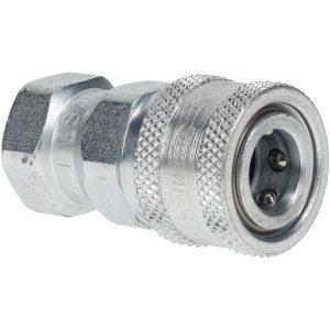 PARKER Hydraulic Hose Female Pipe Rigid Fitting: Hose Size 1/4", 1/4" Thread, 5,000 psi 6601-4-4
