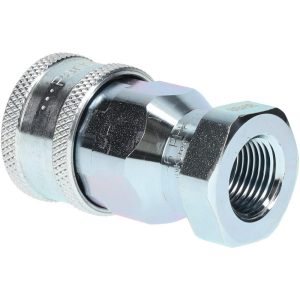 PARKER Hydraulic Hose Female Pipe Rigid Fitting: Hose Size 3/8", 3/8" Thread, 4,000 psi 6601-6-6