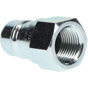 PARKER Hydraulic Hose Female Pipe Rigid Fitting: Hose Size 3/8", 3/8" Thread, 4,000 psi 6602-6-6