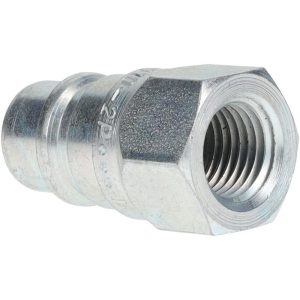 PARKER Hydraulic Hose Female Pipe Rigid Fitting: Hose Size 1/4", 1/4" Thread, 5,000 psi 4010-2P