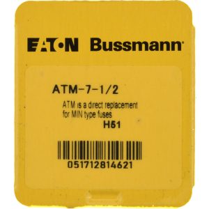 COOPER BUSSMANN 7.5 Amp, 32 VDC, Bussmann ATM-7-1/2, Fast Acting Automotive Fuse ATM-7-1/2