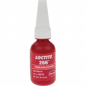LOCTITE Threadlocker: Red, 10 mL, Bottle 232327