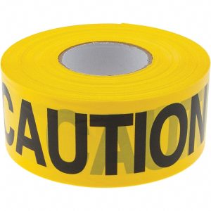 C.H. HANSON Barricade Tape: Black & Yellow, Message:" Caution - Do Not Enter", 3.0000" Width, 1000.00' Length 14995