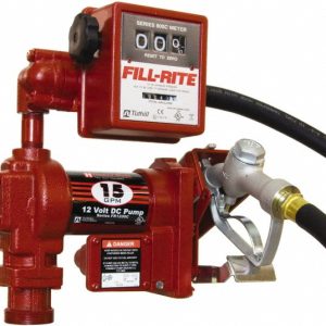 TUTHILL 15 GPM, 3/4" Hose Diam, DC Tank Pump with Manual Nozzle & 807C Meter FR1211H