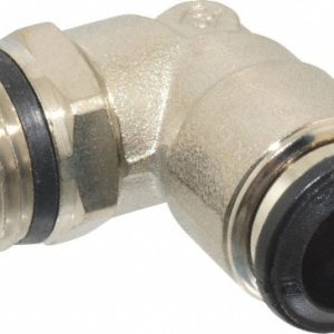 AIGNEP USA Push-to-Connect Tube x Universal Thread Fitting: Swivel Elbow, Universal, 10.00 mm OD 50110N-10-3/8