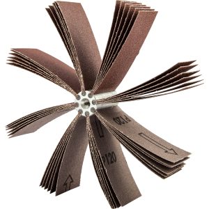 MERIT ABRASIVES 120 Grit, Coated, Aluminum Oxide Bore Polisher 08834154174