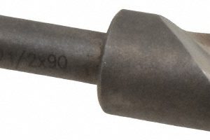 KEO Countersink: 1/2" Head Dia, 90.00 deg Included Angle, 1 Flute, High-Speed Steel, Right Hand Cut 919-000-075
