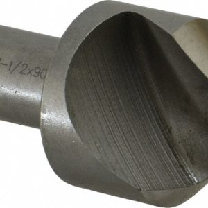 KEO Countersink: 1-1/2" Head Dia, 90.00 deg Included Angle, 1 Flute, High-Speed Steel, Right Hand Cut 919-000-135