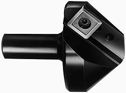 CUTTING TOOL TECHNOLOGIES 0.94" Max Diam, 1/2" Shank Diam, 0.28" LOC, 100&deg; Included Angle, Indexable Countersink 1NC-010-C