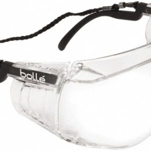 BOLLE SAFETY Safety Glasses: Anti-Fog & Scratch-Resistant, Polycarbonate, Clear Lenses, Full-Framed 40054
