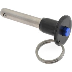 GIBRALTAR Quick-Release Pin: Button Handle, 3/8" Pin Dia, 1-1/2" Usable Length LBR-SS7129