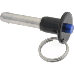 GIBRALTAR Quick-Release Pin: Button Handle, 3/8" Pin Dia, 1-1/4" Usable Length LBR-SS7128