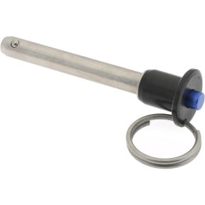 GIBRALTAR Quick-Release Pin: Button Handle, 5/16" Pin Dia, 2" Usable Length LBR-SS7121