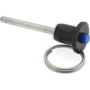 GIBRALTAR Quick-Release Pin: Button Handle, 3/16" Pin Dia, 1-1/2" Usable Length LBR-SS7104