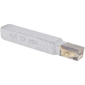 CLAPP & HANEY BRAZED TOOL Single Point Tool Bit: AL-5, 5/16" Shank Width, 5/16" Shank Height, C2 Solid Carbide Tip, Left Hand 105