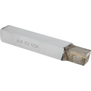 CLAPP & HANEY BRAZED TOOL Single Point Tool Bit: AL-8, 1/2" Shank Width, 1/2" Shank Height, C2 Solid Carbide Tip, Left Hand 120