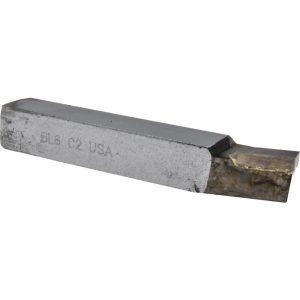 CLAPP & HANEY BRAZED TOOL Single Point Tool Bit: BL-8, 1/2" Shank Width, 1/2" Shank Height, C2 Solid Carbide Tip, Left Hand 320